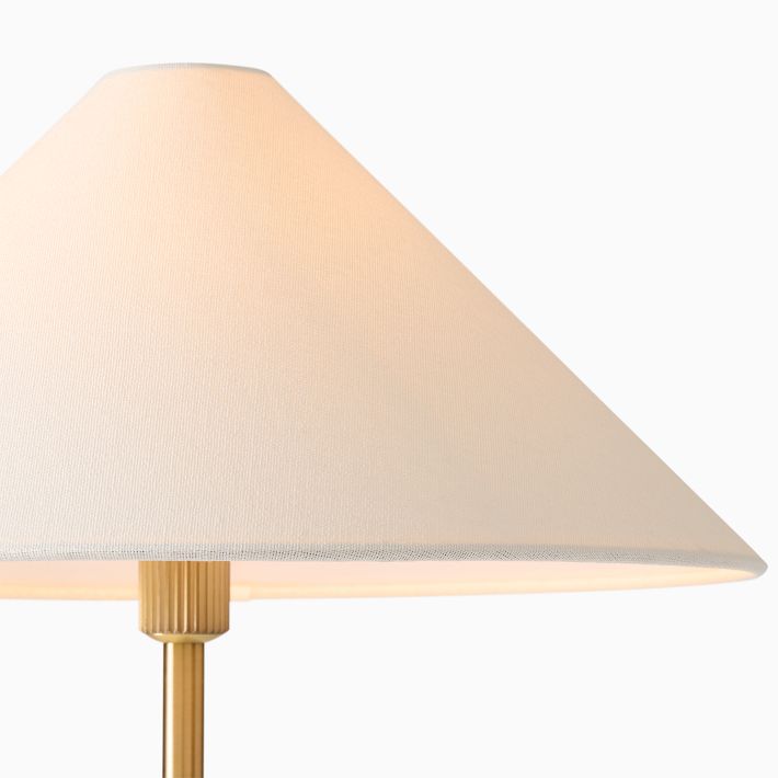 Vector Metal Linen Shade Floor Lamp