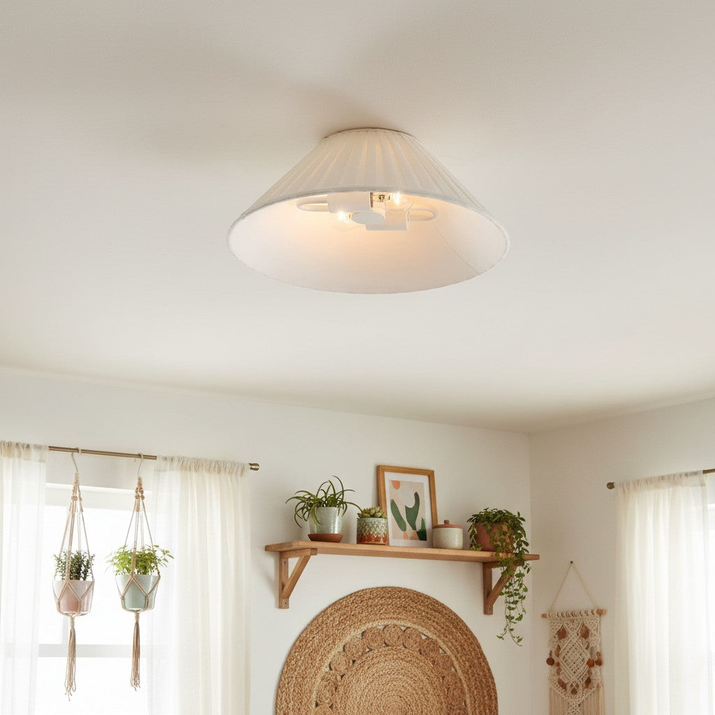 Grace Ceiling Light Metal&Linen