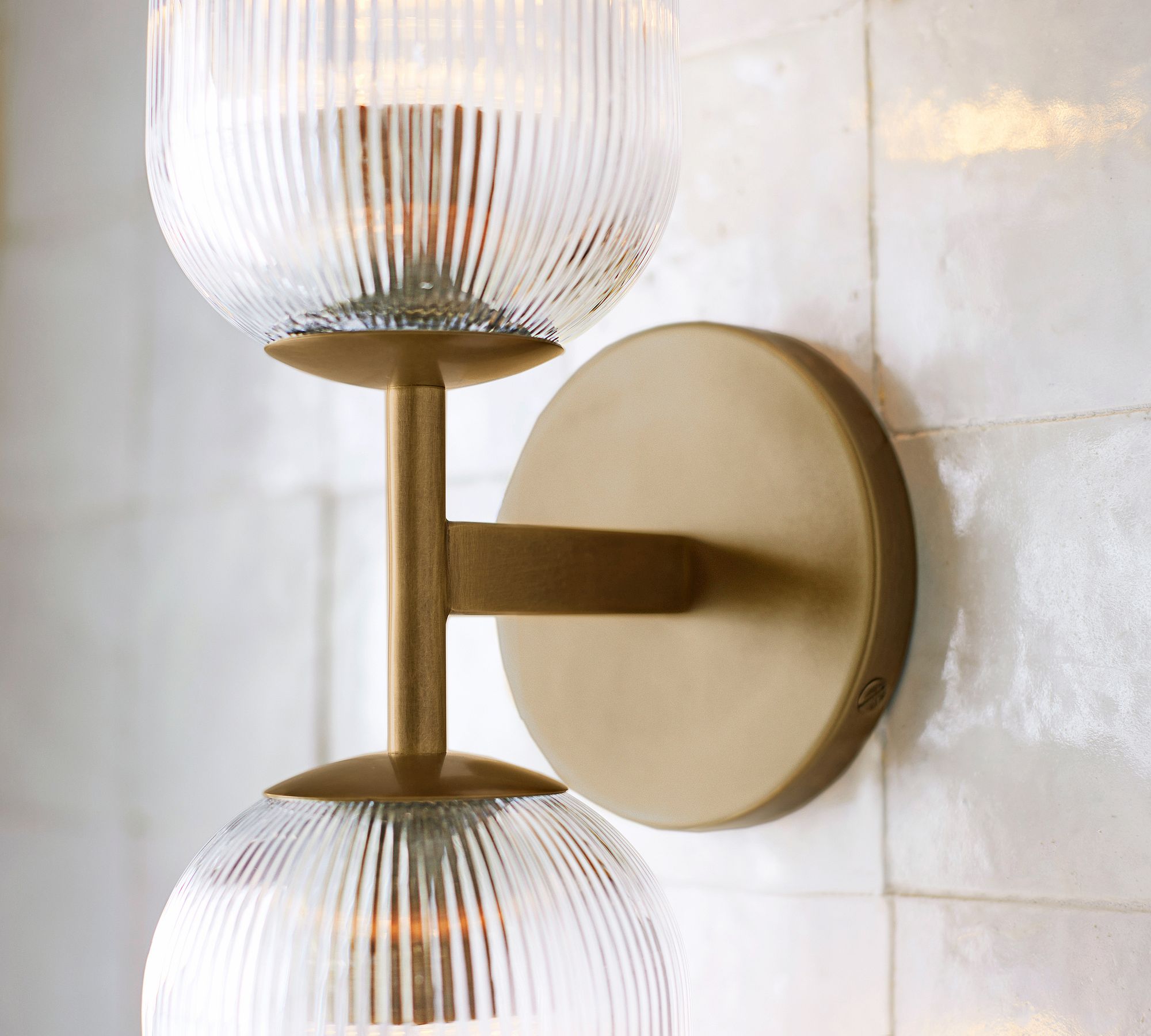 Haze Glass Metal Wall Light