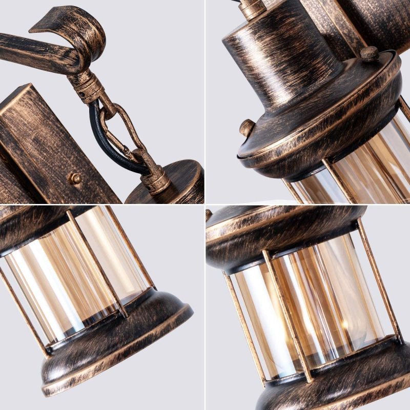 Etra Industrial Style Indoor Retro Wall Lamp - Lamp Copper