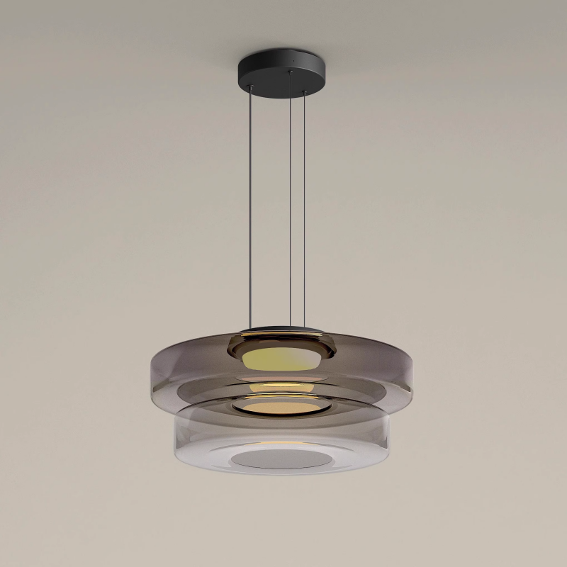 Jojo Glass Pendant Light Multi-tiered Structure - Lamp Copper