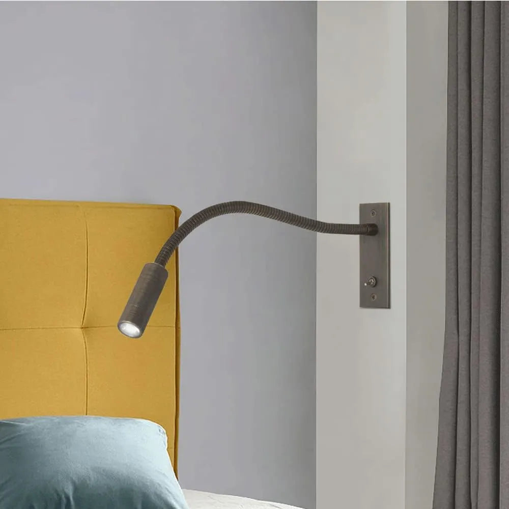 Vynex Minimalist Reading Adjustable Spotlight Wall Lamp - Lamp Copper