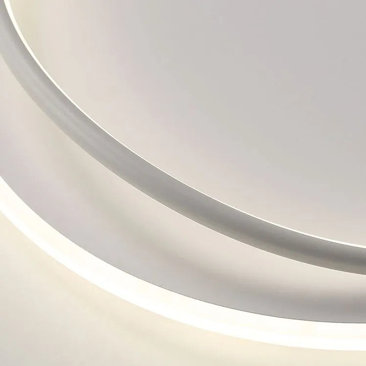Arisha Minimalist Ring Modernom Flush Mount Ceiling Light - Lamp Copper
