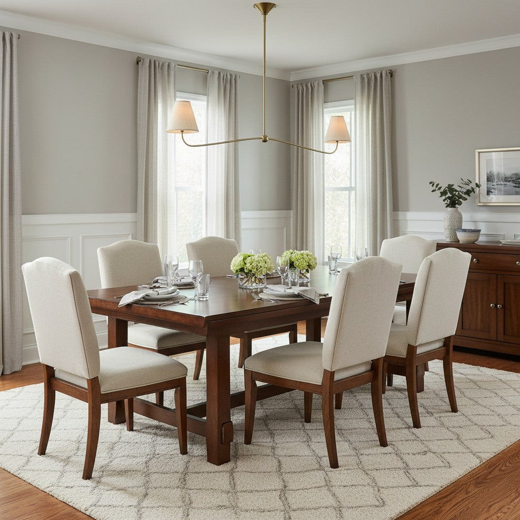 Fibura Pleated Shade Chandelier for Traditional Dining Room