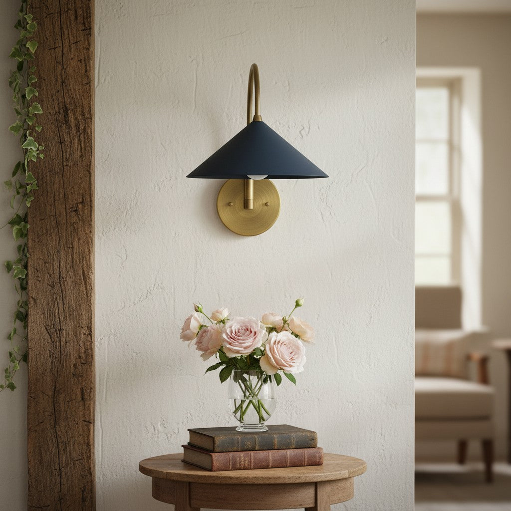 Disc Metal Vintage Wall Sconce Vintage Bedroom