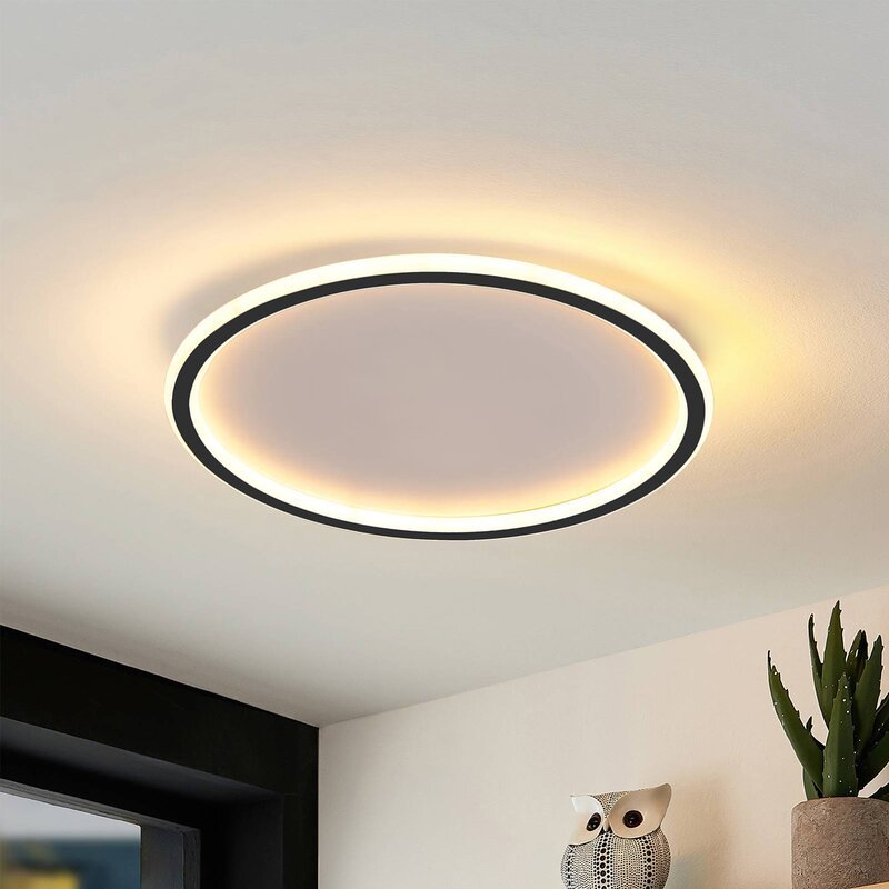 Quasso Flush Mount Ceiling Light Modern LED Round - Lamp Copper