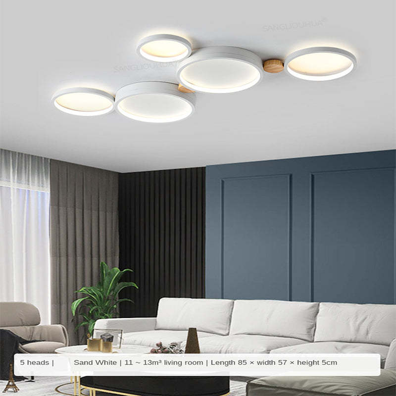 Arisha Round Flush Mount Ceiling Light 3 Colour 3/4/5/6/7 Heads - Lamp Copper