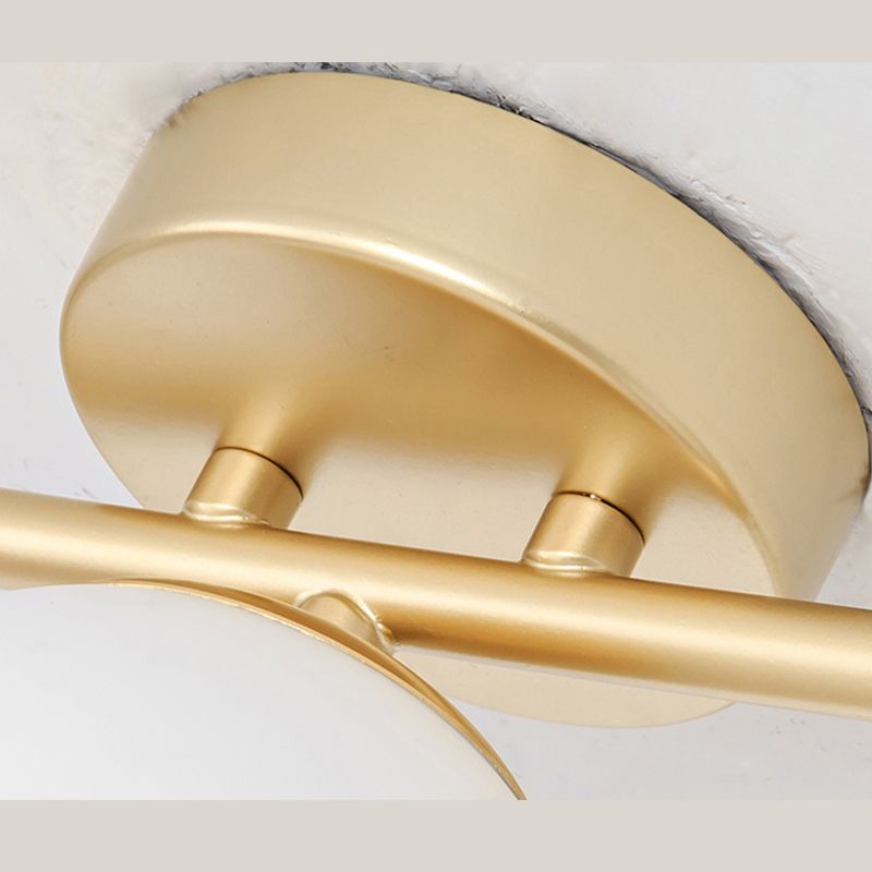Valentina Modern Dome Metal Bathroom & Vanity Wall Lamps, Multicolor - Lamp Copper