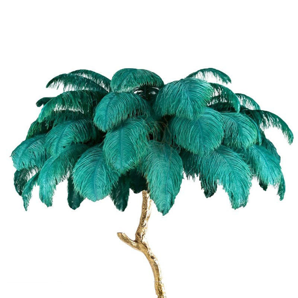 O'Moore Nordic Luxury Unique Ostrich Feather Floor Lamp/Table Lamp - Lamp Copper