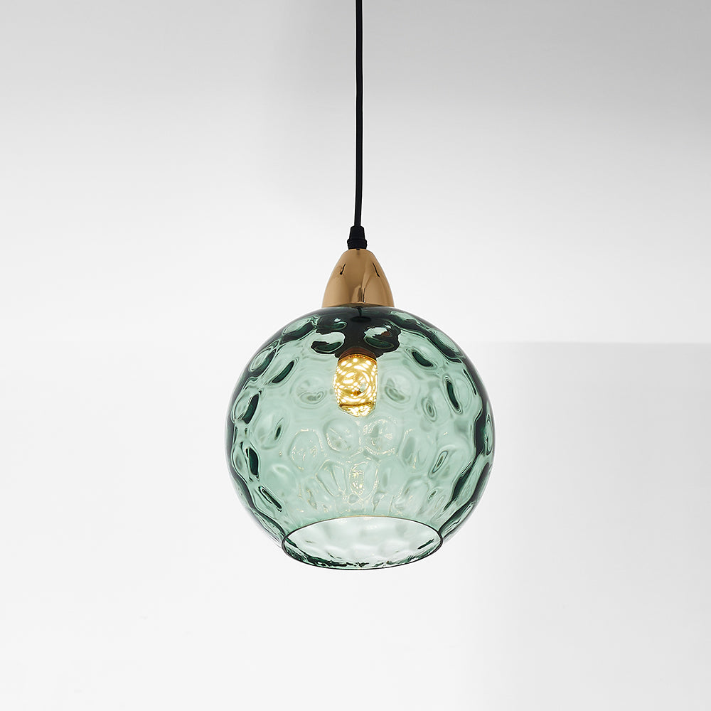 Water Ripple Glass Pendant Lights - Lamp Copper