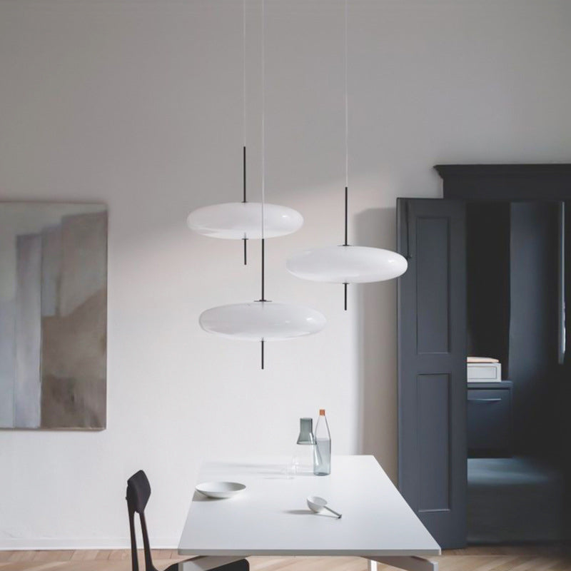 Quor Nordic Modern Oval Single Pendant Light - Lamp Copper