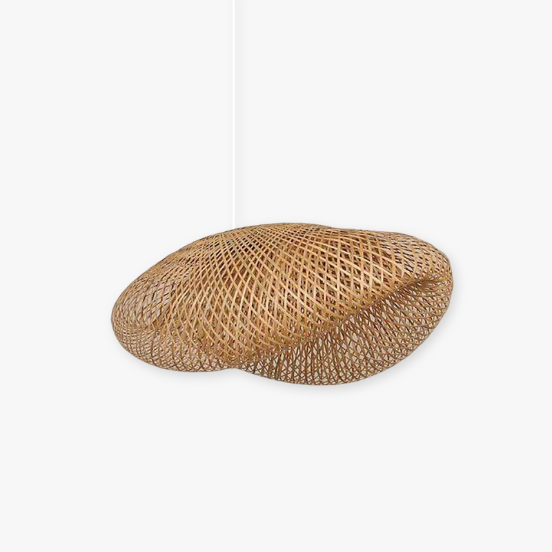 Rinwa Natural Pendant Light for Dining Room/Kitchen Island, Bamboo - Lamp Copper