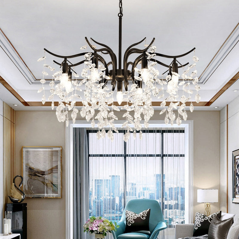 Kristy Luxury Wisteria Flower Crystal Chandelier - Lamp Copper
