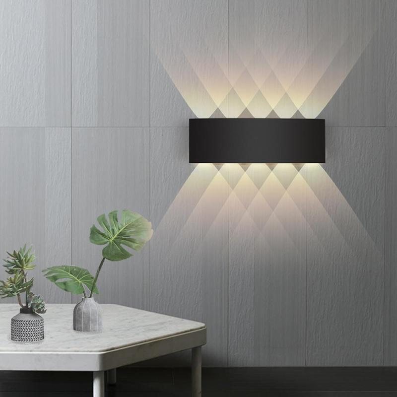 Tronix Modern Rectangular Metal Outdoor Wall Lamp, Black/White, Water-wave - Lamp Copper