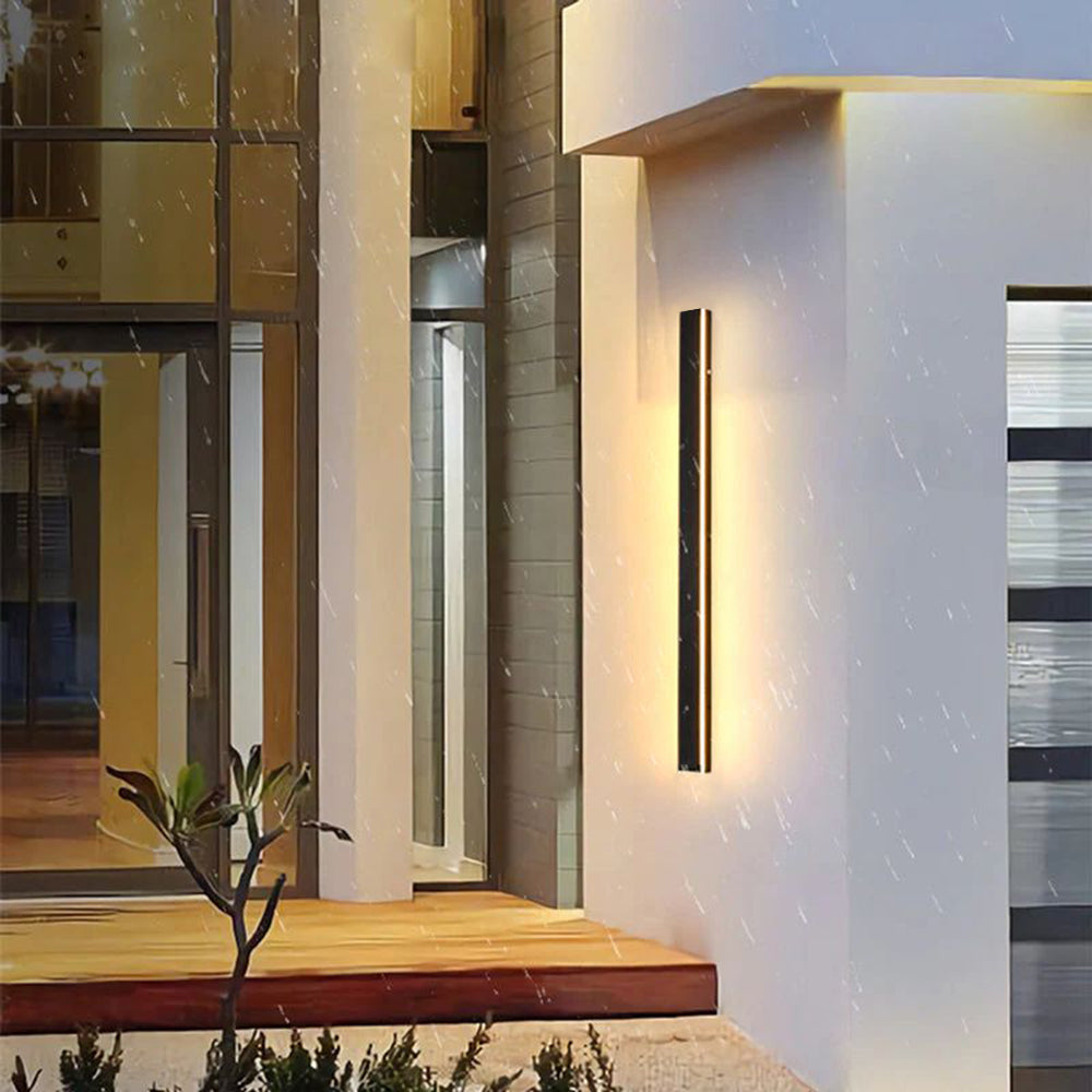 Silex Linear Outdoor Wall Lamp - Lamp Copper