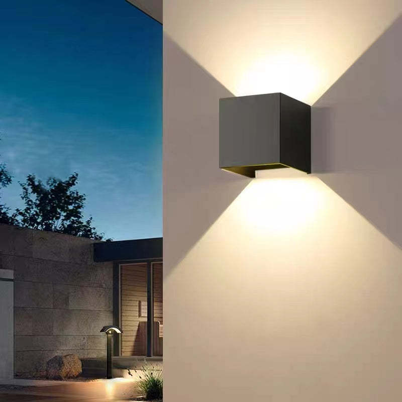 Nexu Modern Adjustable Square Outdoor Wall Lamp LED - Lamp Copper