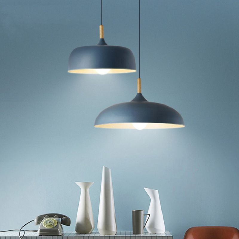 Aria Modern Pendant Light Dome Macaron Dining Room - Lamp Copper