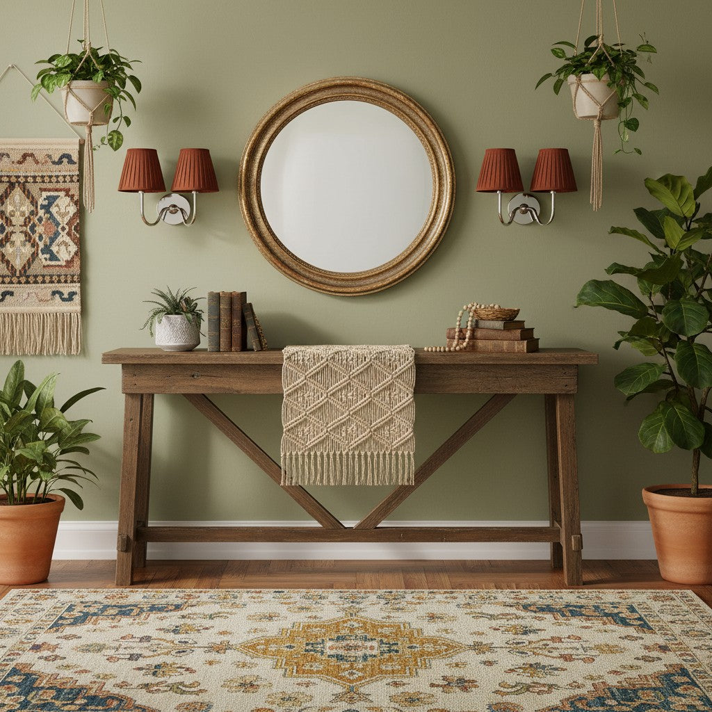 Grace Brass Linen Wall Lamp