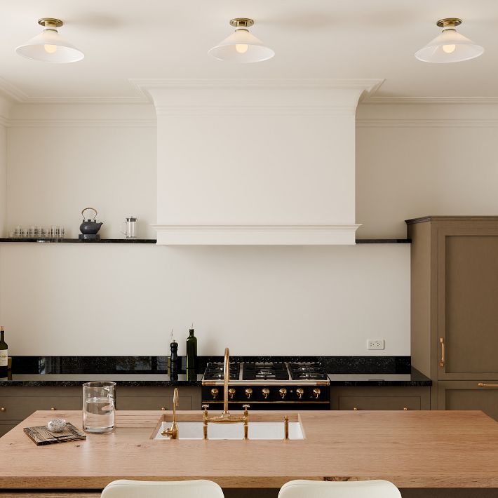 Grange Ceiling Light Metal&Glass