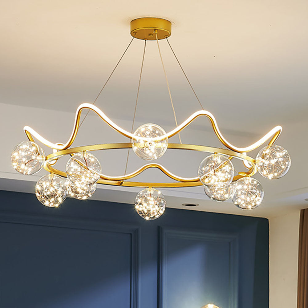 Arisha Nordic Creative Star Pendant Light Metal Living Room/Restaurant - Lamp Copper