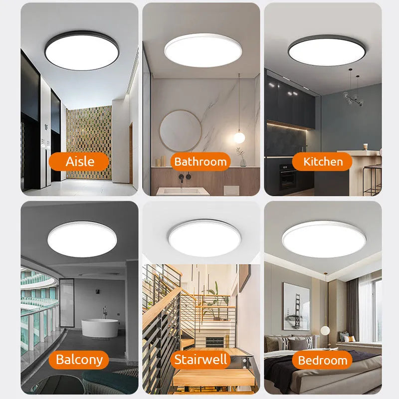 Yani Round Bathroom Led Ceiling Light - Lamp Copper