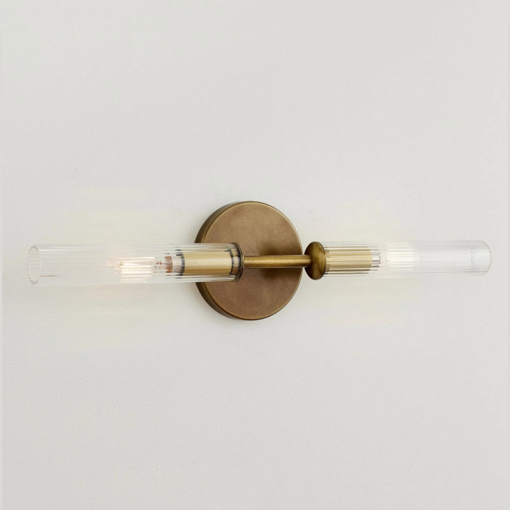 Haze 1 Head Glass Wall Sconce