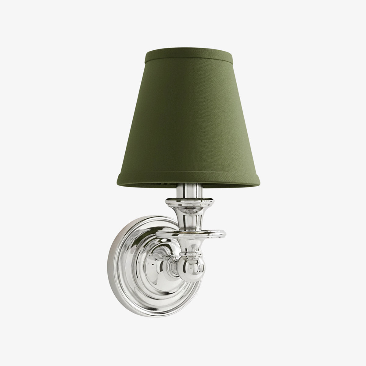Elite White Fabric Wall Sconce Contemporary Bathrooms