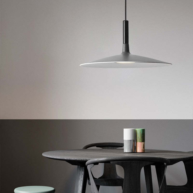 Rava Pendant Light Pan, Plate Shape Modern Design - Lamp Copper