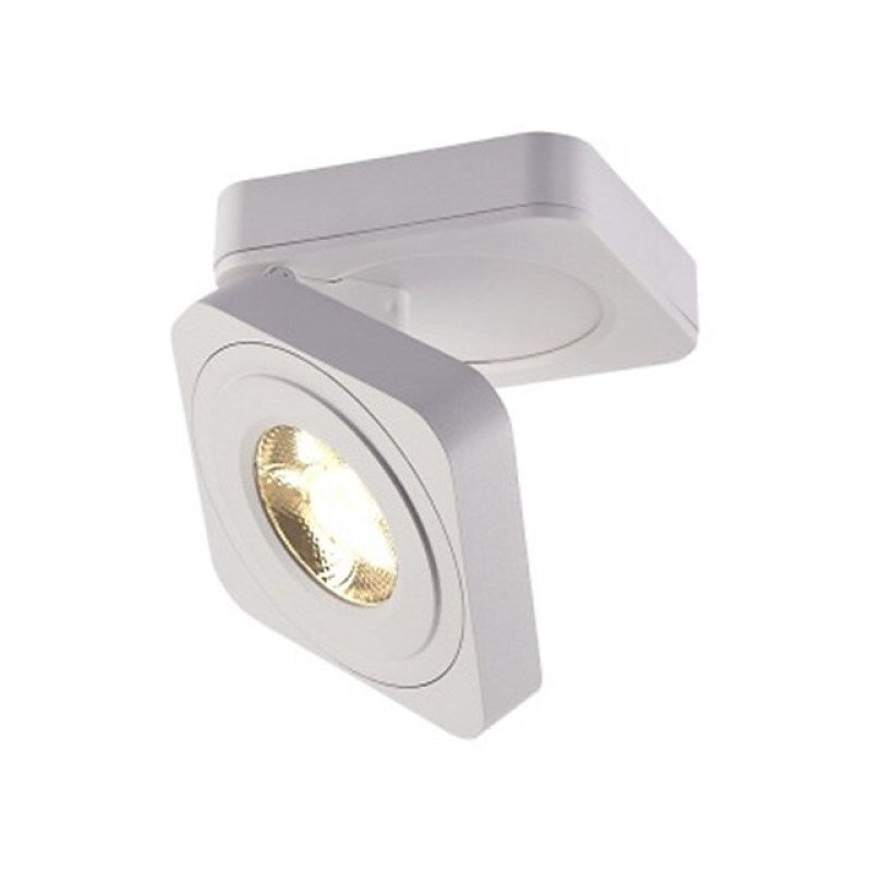Arisha Modern Adjustable Square Ceiling Light Spotlight, Black/White - Lamp Copper