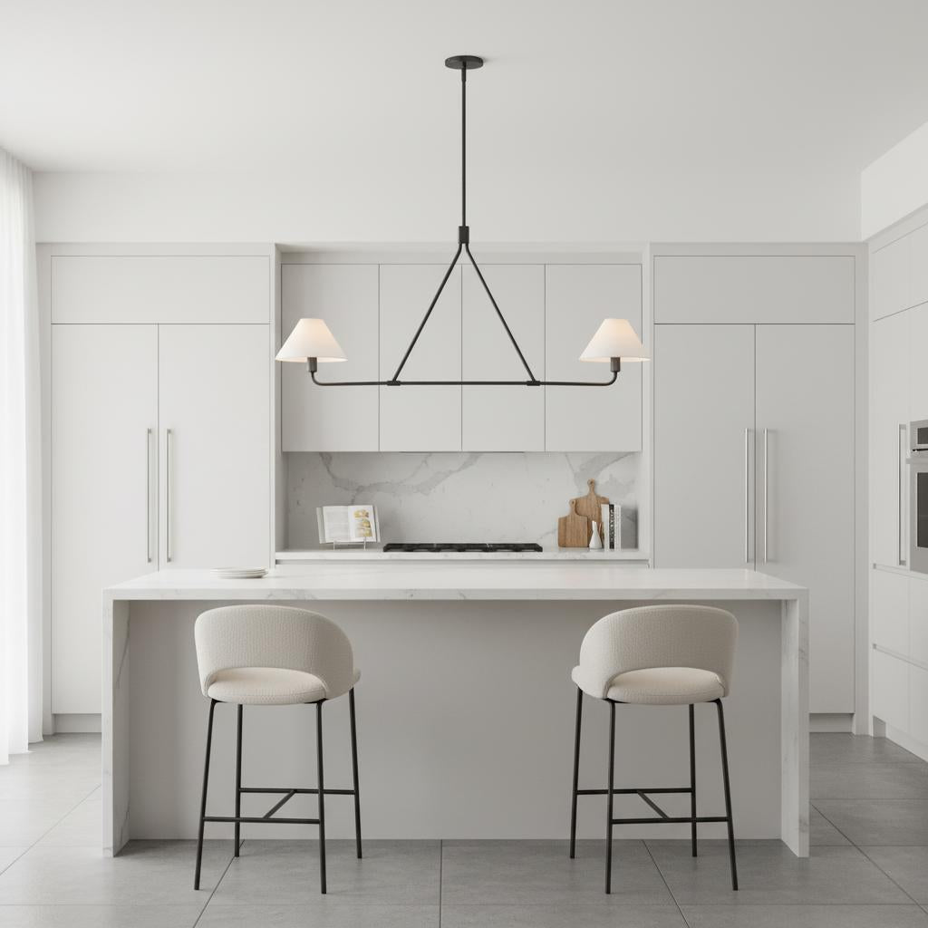 Vector Brass Fabric Chandelier