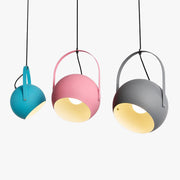 Aira Colorful Art Deco Pendant Light, Spherical, Bedroom - Lamp Copper