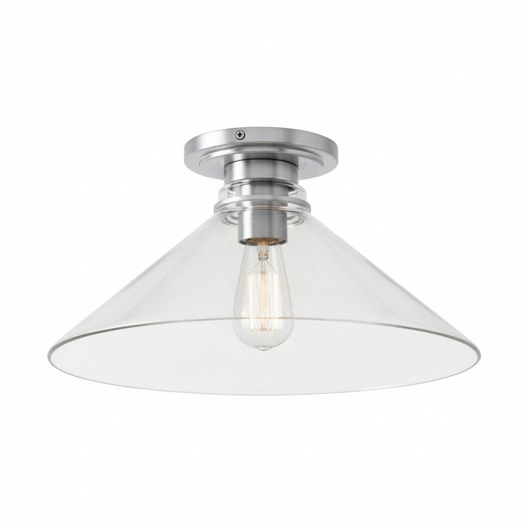 Grange Ceiling Light Metal&Glass