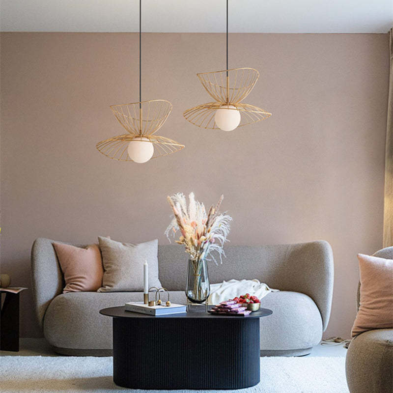 Ritta Pendant Light Modern, Metal, Gold/Black, Kitchen Island - Lamp Copper