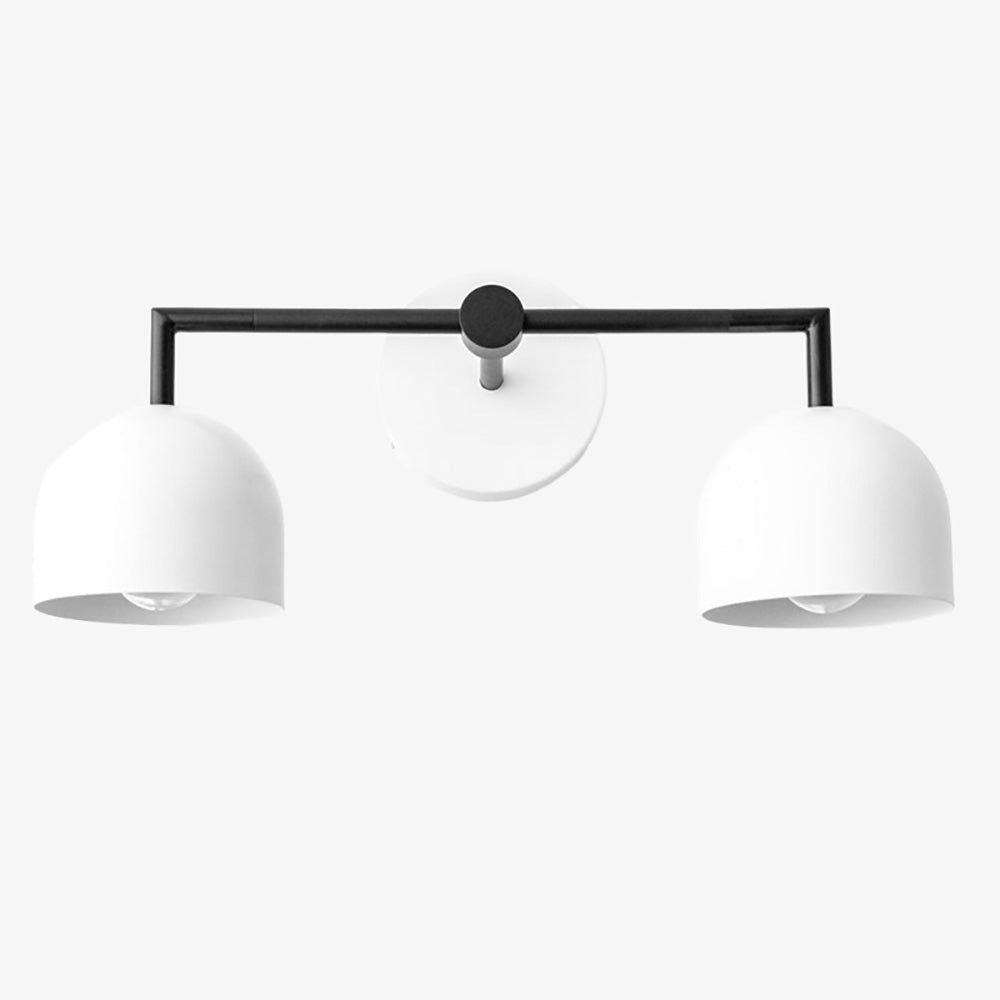 Chroma Brass White Wall Light Contemporary Living Room