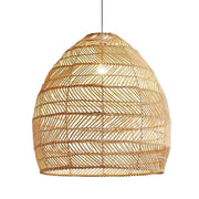Lian Rattan Bamboo Lampshade Hand Knitted Pendant Light - Lamp Copper