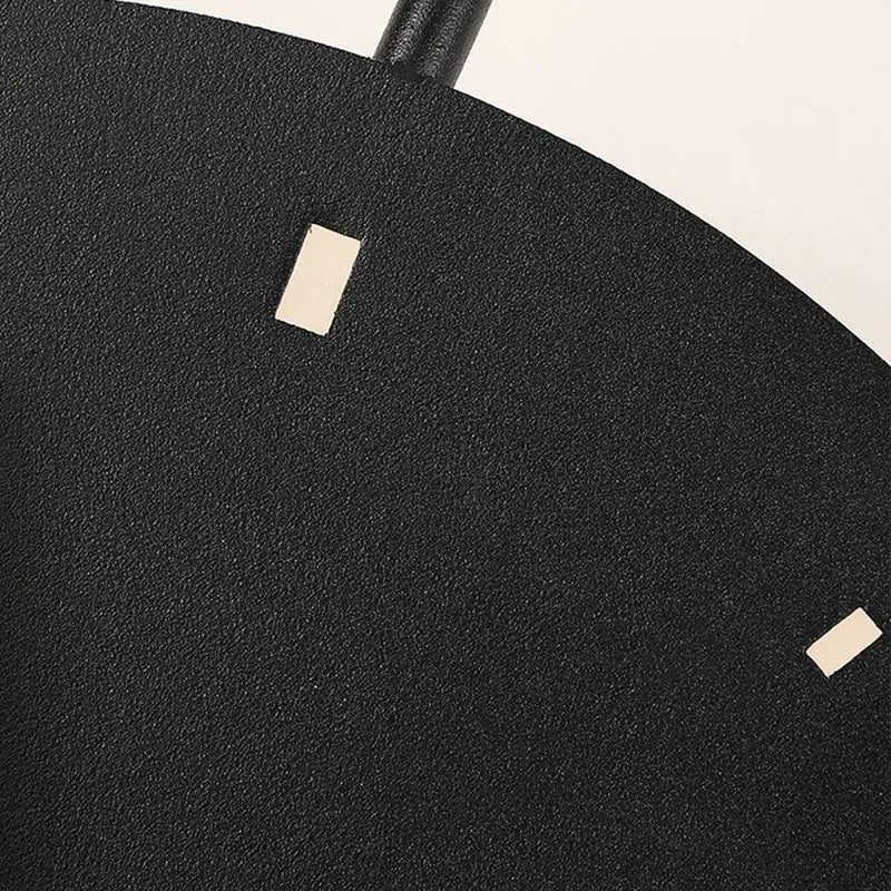 Glint Modern Clock Round Wall Lamp, Gold/Black - Lamp Copper