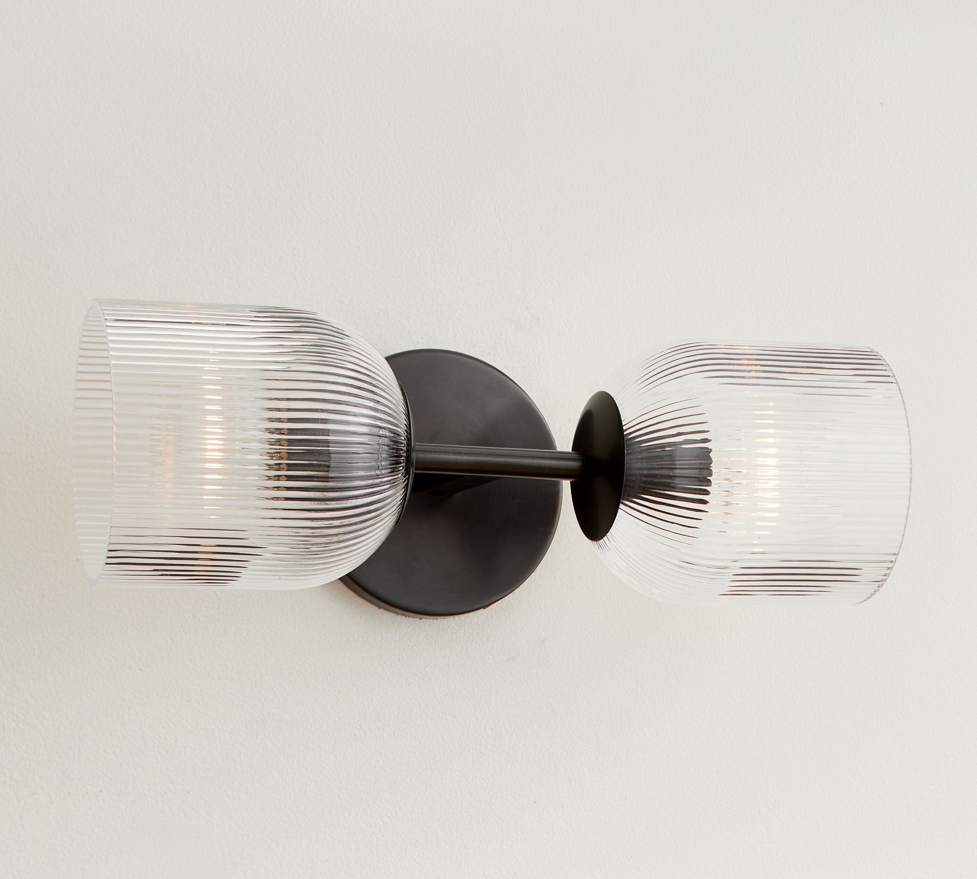 Haze Glass Metal Wall Light