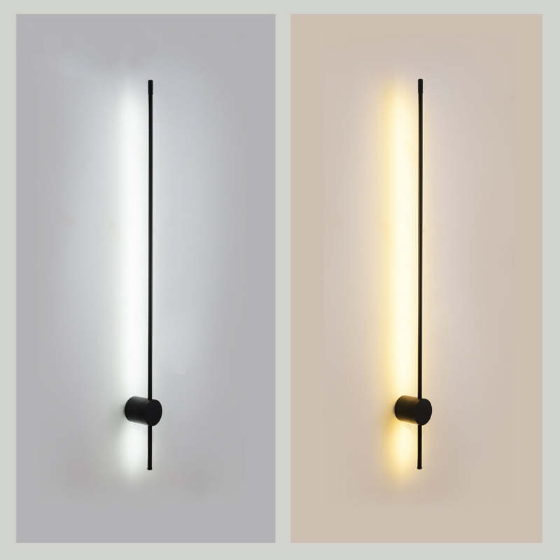 Arisha Modern Minimalist LED Wall Reading Lamp, Black - Lamp Copper