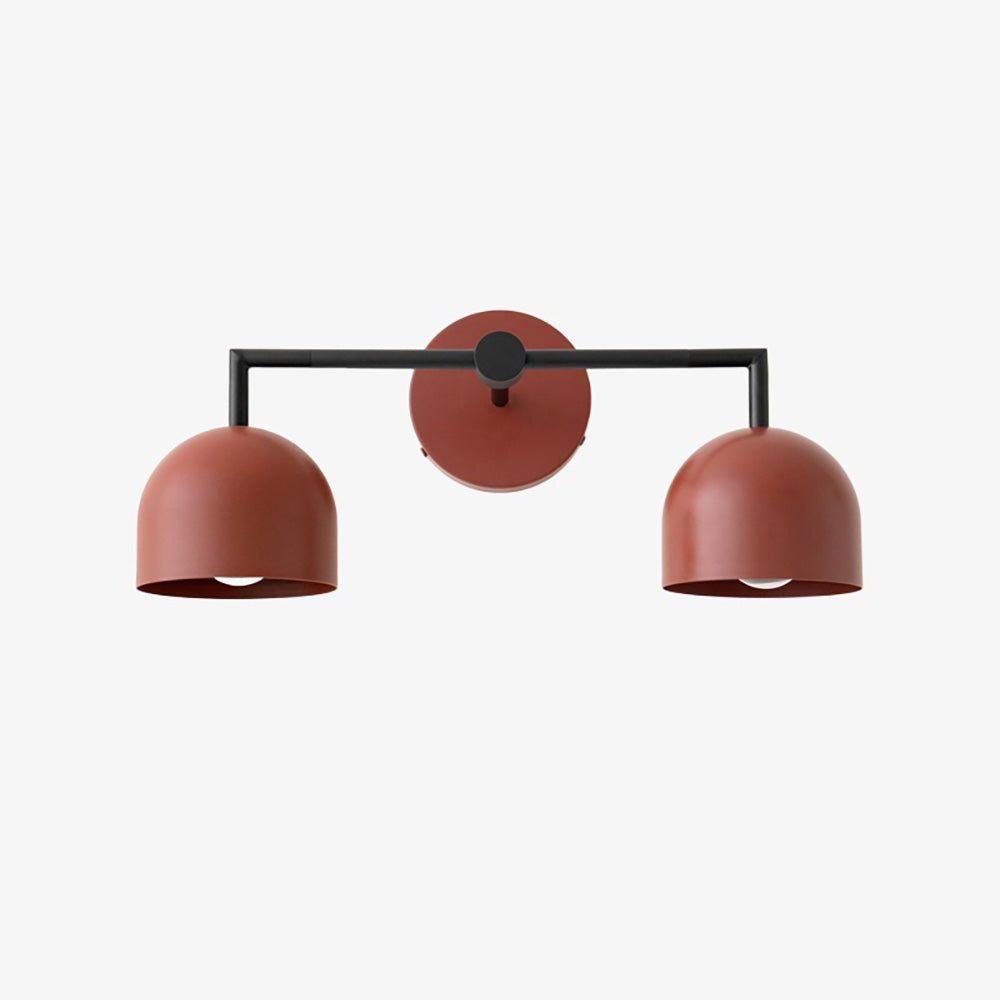 Chroma Brass White Wall Light Contemporary Living Room