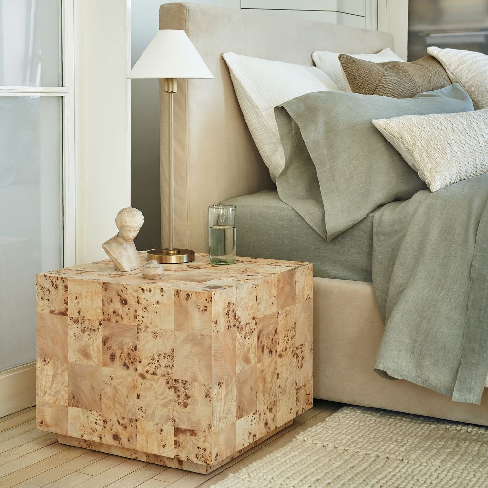 Vector Metal Linen Shade Floor Lamp
