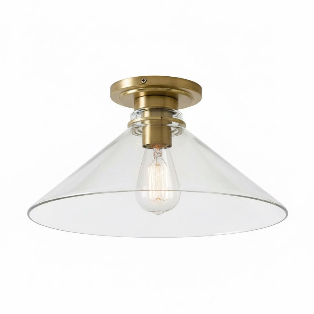 Grange Ceiling Light Metal&Glass