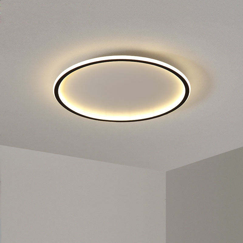 Quasso Flush Mount Ceiling Light Modern LED Round - Lamp Copper