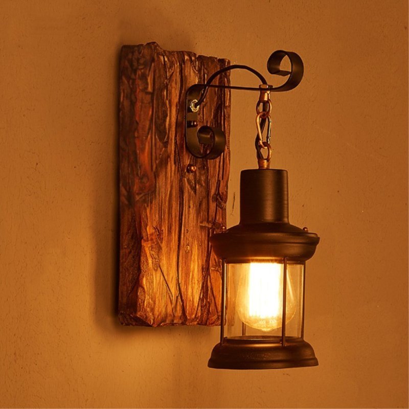 Austin Vintage Lantern Metal Classic Industrial Wall Lamp - Lamp Copper