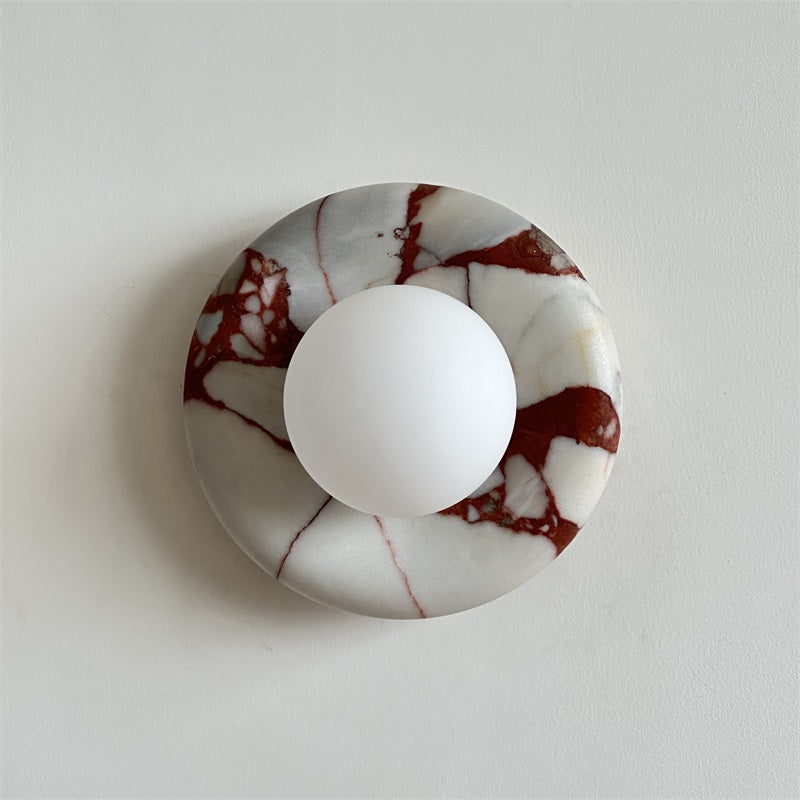 Avi Marble Indoor Wall Sconce - Lamp Copper