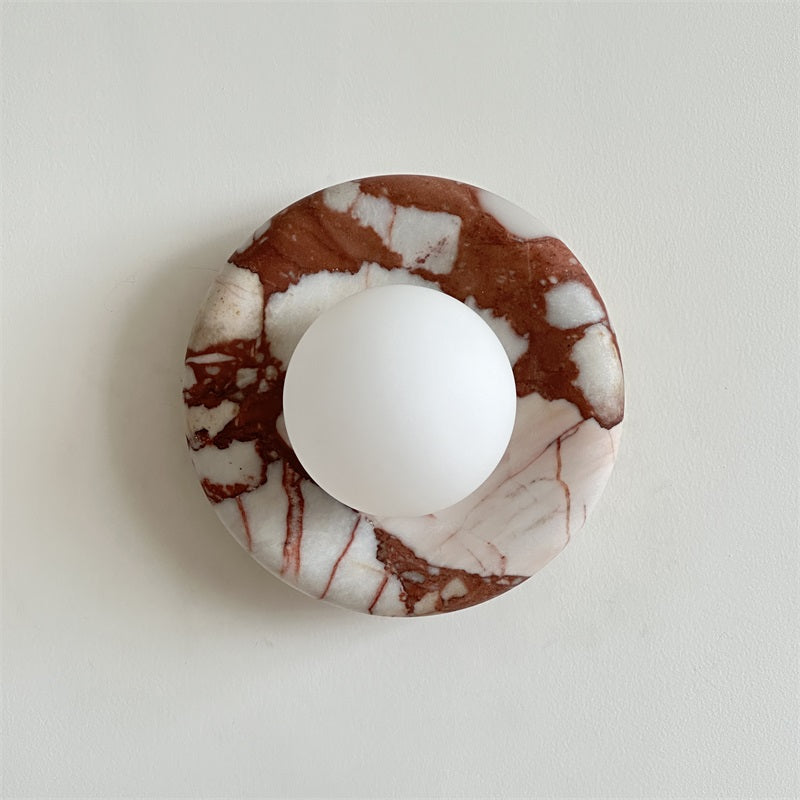 Avi Marble Indoor Wall Sconce - Lamp Copper