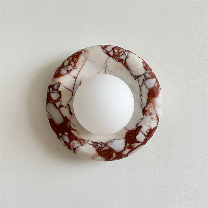 Avi Marble Indoor Wall Sconce - Lamp Copper