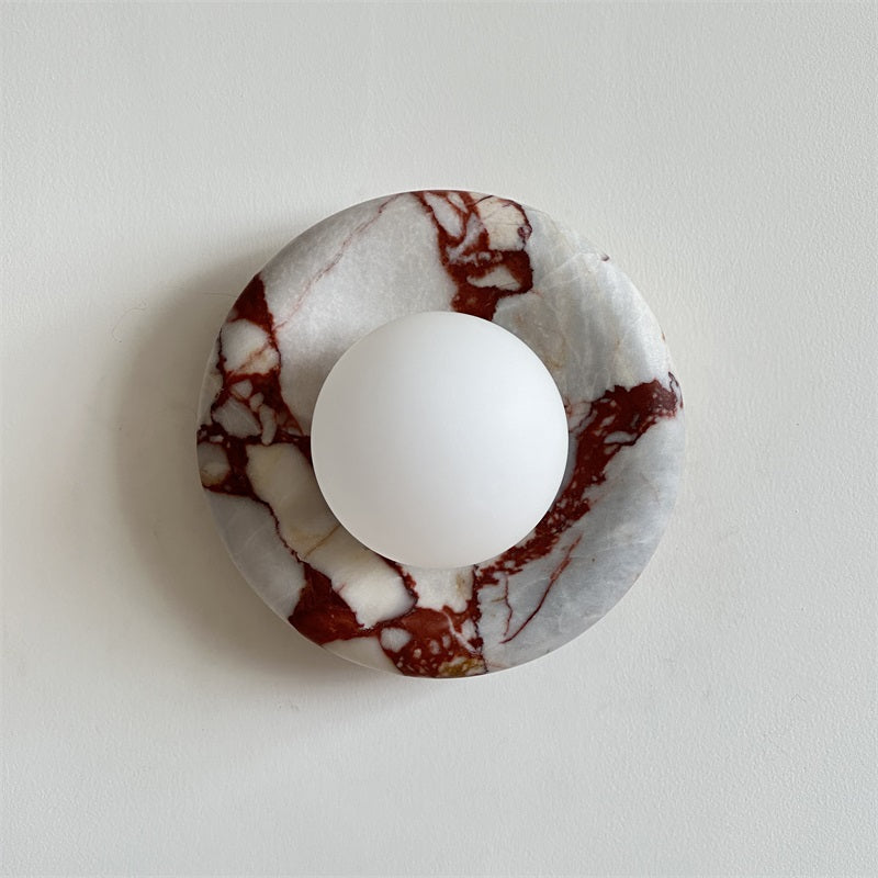 Avi Marble Indoor Wall Sconce - Lamp Copper