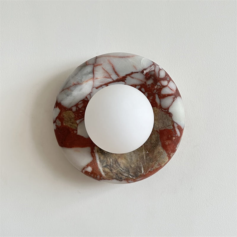 Avi Marble Indoor Wall Sconce - Lamp Copper