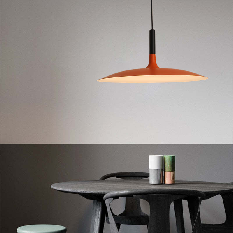 Rava Pendant Light Pan, Plate Shape Modern Design - Lamp Copper