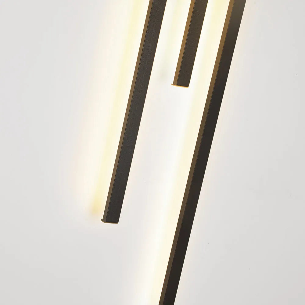 Saela Modern Linear 2 Colour Metal Wall Lamp - Lamp Copper